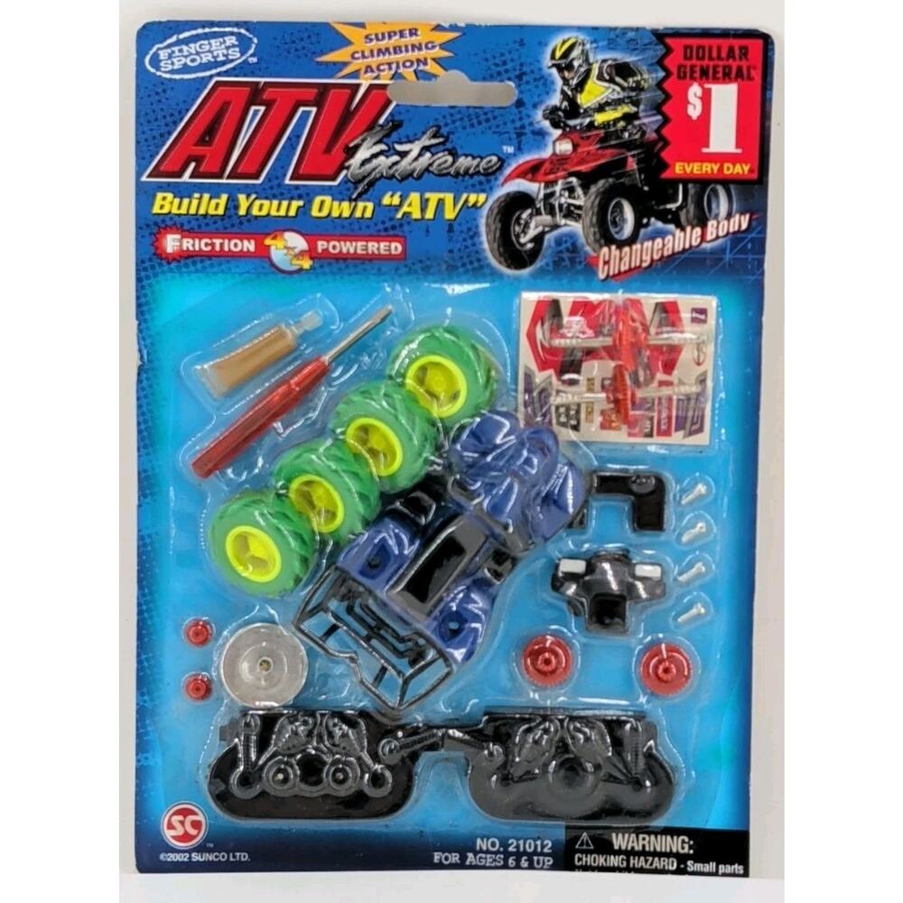 Vintage 2002 Sunco Finger Sports ATV Extreme Build Your Own Kit New Sealed NOS
